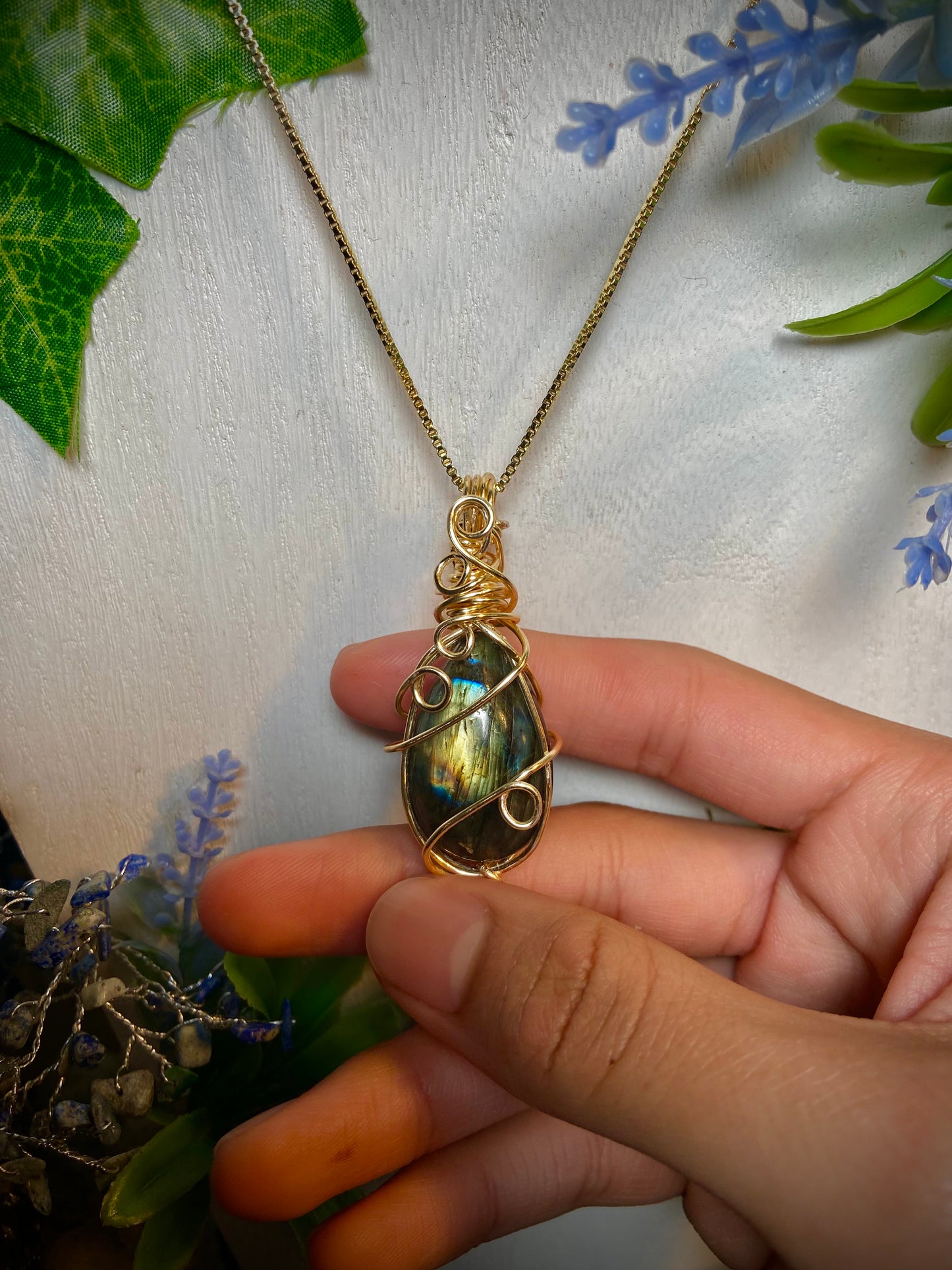 Aurora’s Blessing Labradorite Amulet