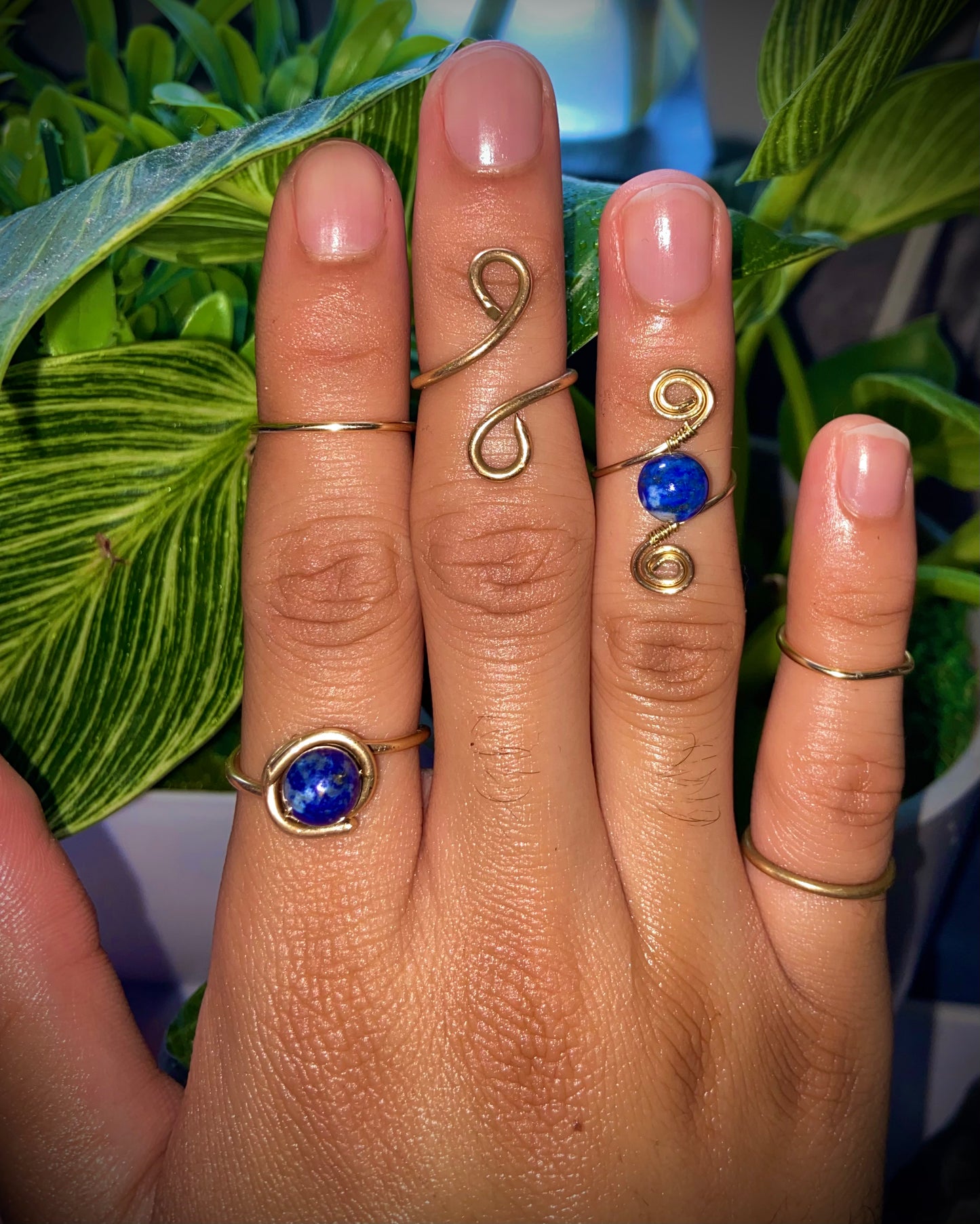 Lapis Lazuli Ring Set
