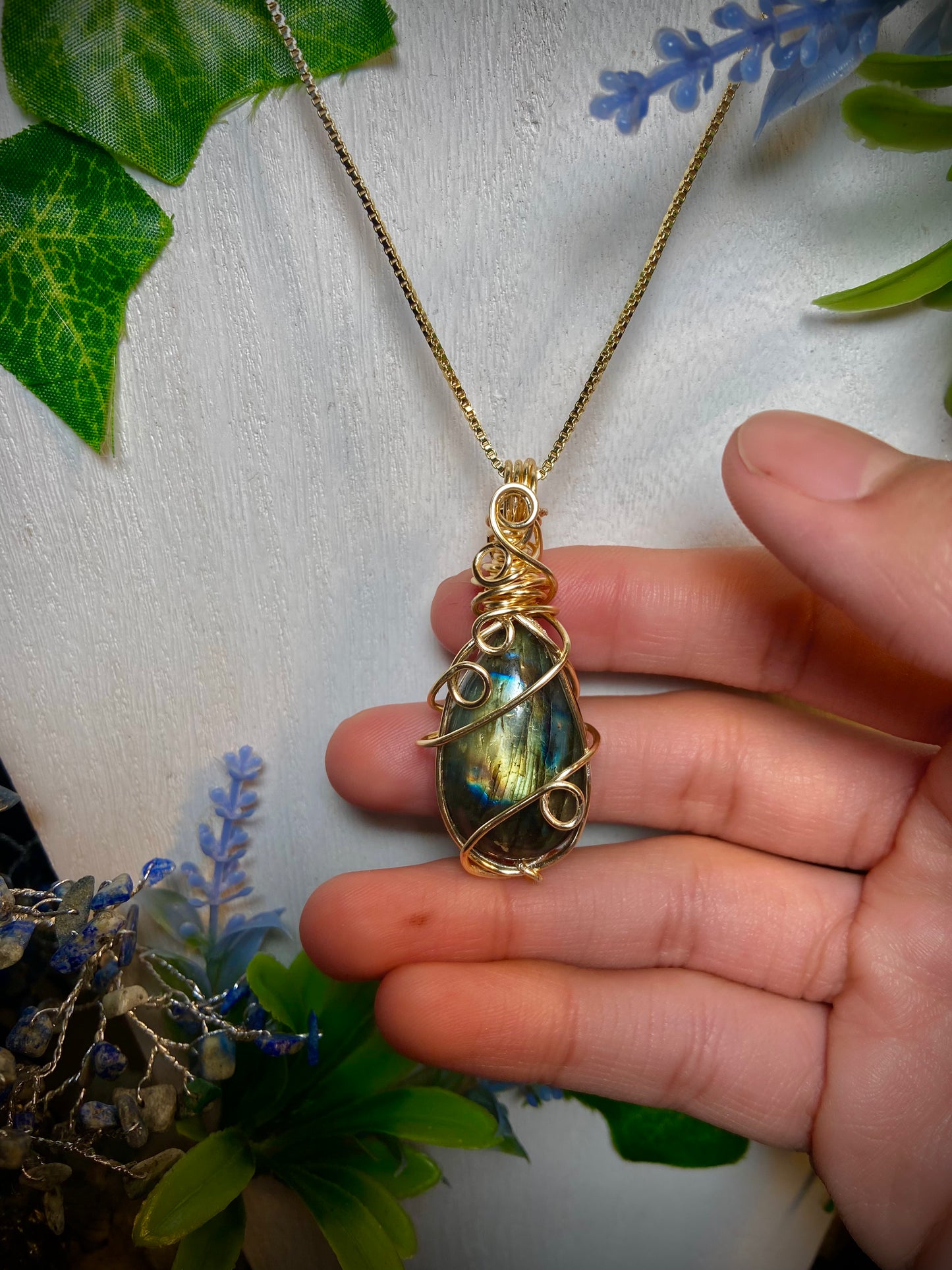 Aurora’s Blessing Labradorite Amulet