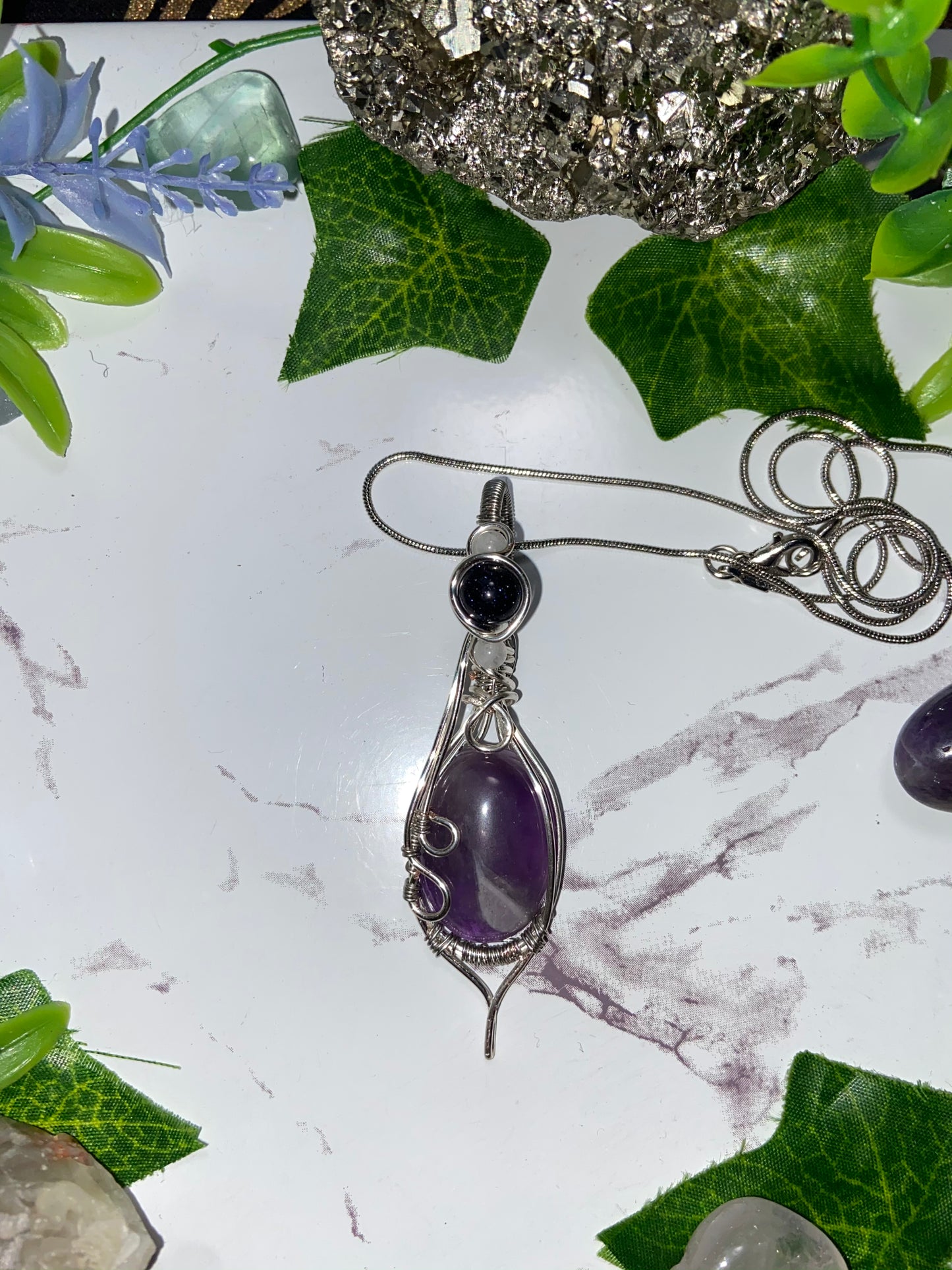 Amethyst Guidance of Isis Amulet