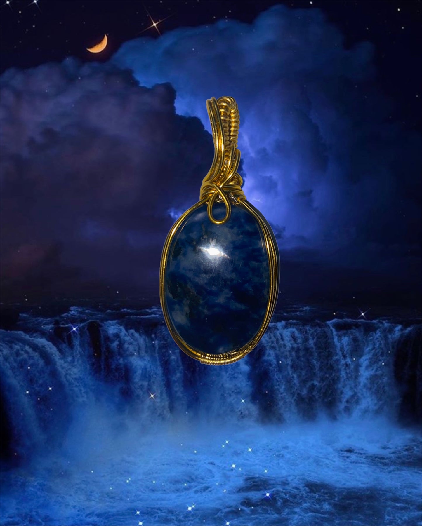 Voice of the Sky Sodalite Pendant