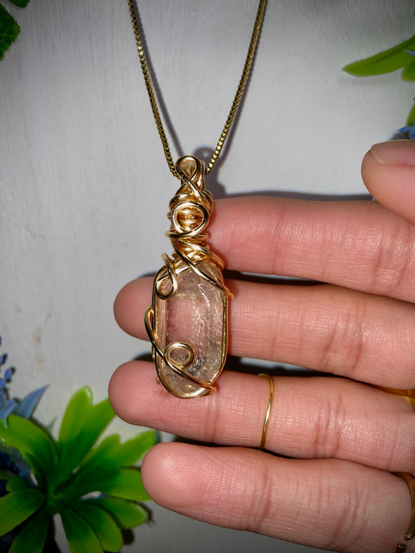 Clear Quartz Zephyr of Mercury Amulet