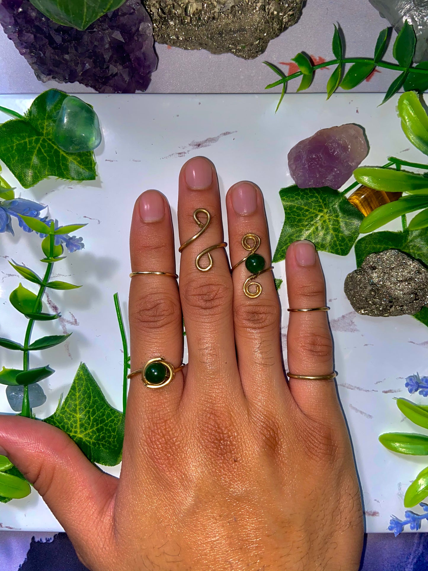 Jade Ring Set