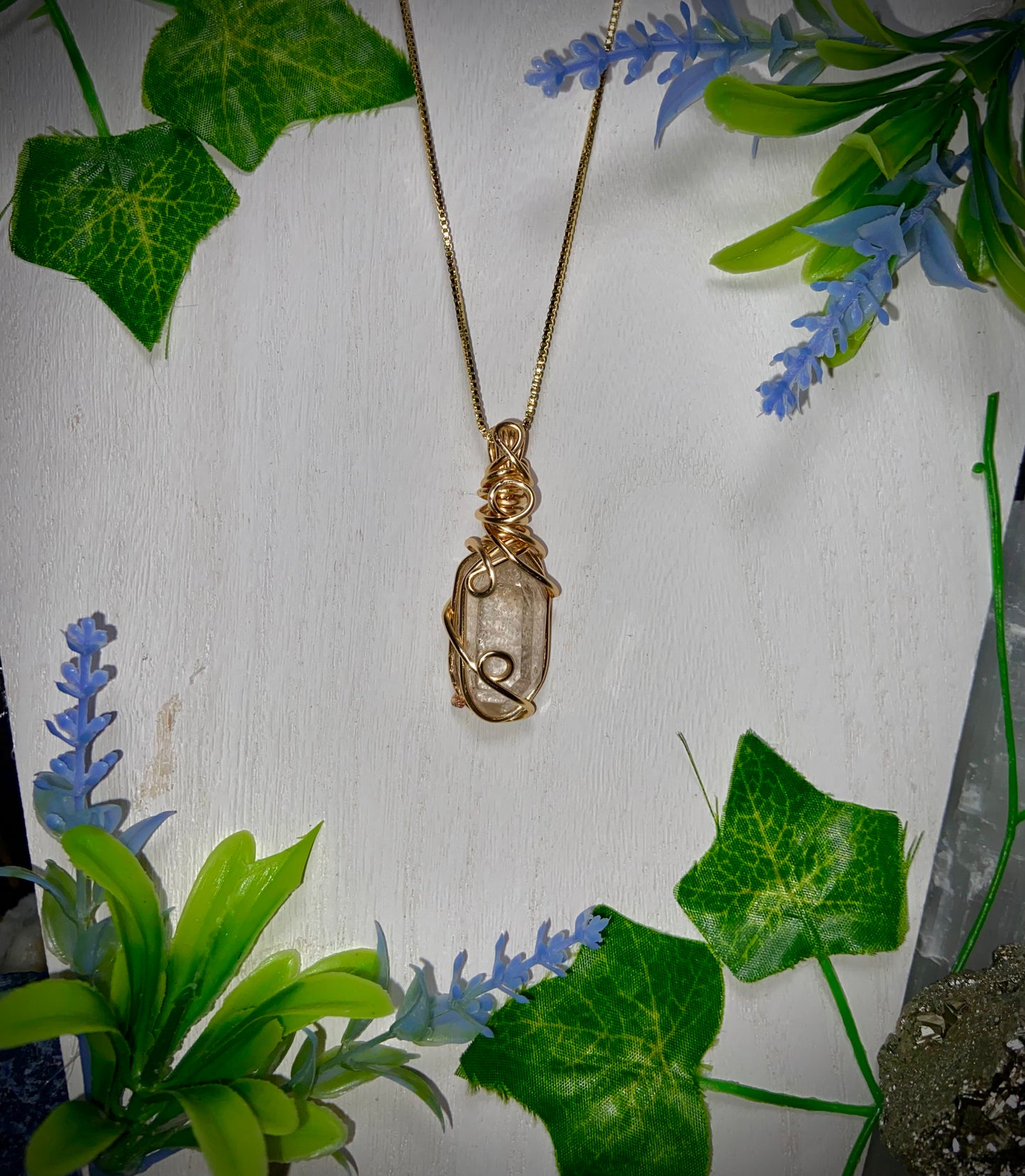 Clear Quartz Zephyr of Mercury Amulet