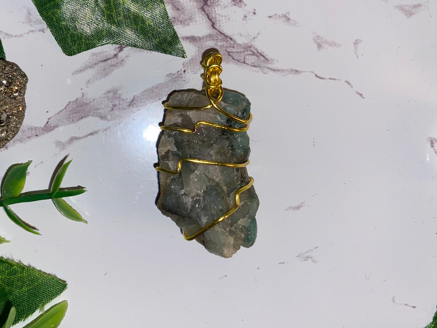 Raw Emerald Pendant